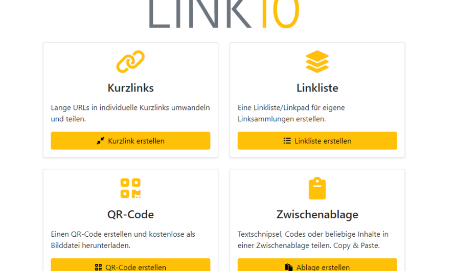 Link10.de – Ihr kostenloser Kurzlink-Dienst ohne Anmeldung